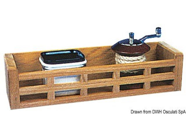 Contenitore in teak 300x85x70 mm