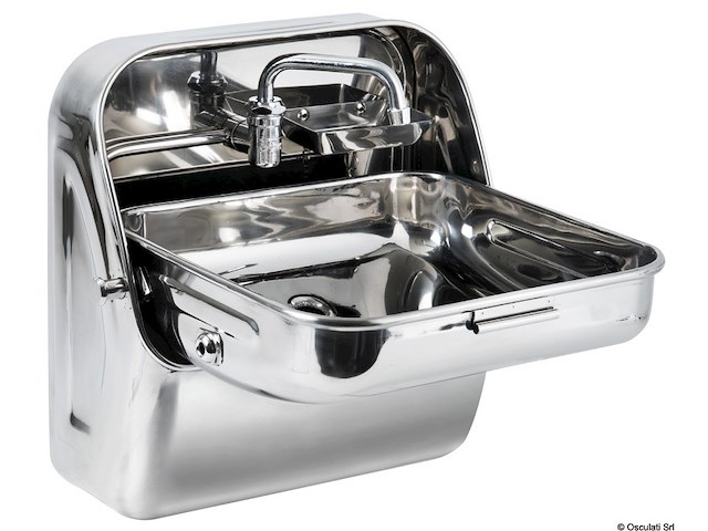 Lavello a ribalta in acciaio inox