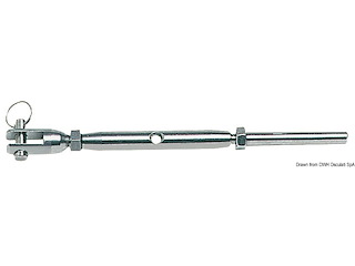 Tenditore inox a pressare 6 mm