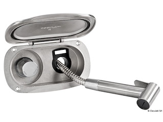 Box doccia Elissa inox-doccia Tiger tubo inox 2,5m