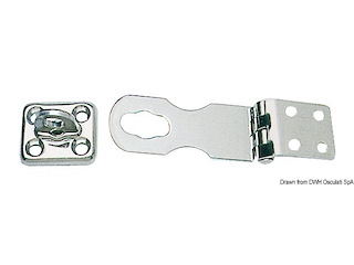 Ferma gavoni inox 91x29 mm