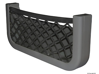 Rete portaoggetti nera 250x115x30 mm