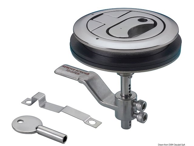 Alzapagliolo inox + serratura