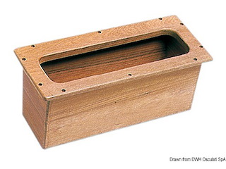 Box incasso teak 450x190x190 mm