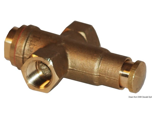 Rubinetto ottone a pulsante 3/8"