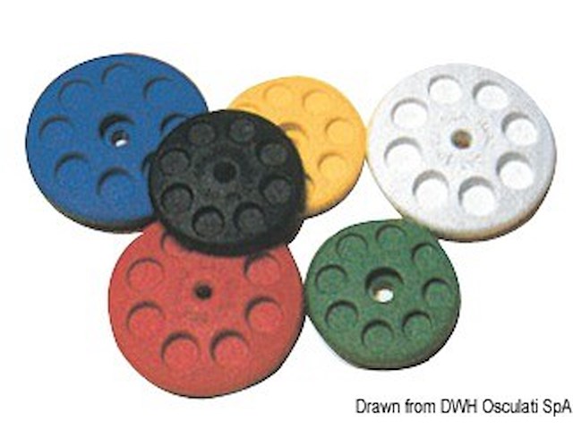 Maniglia trapezio a disco 52 mm rossa