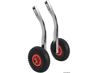 Ruote alaggio per gommoni 160kg, tipo ribaltabile