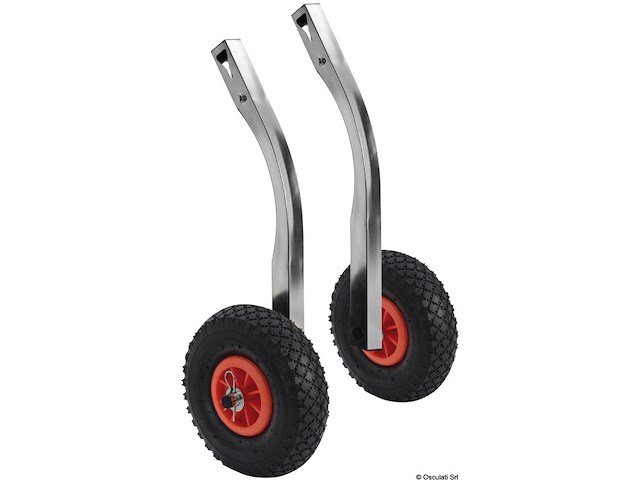 Ruote alaggio per gommoni 160kg, tipo ribaltabile