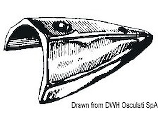 Terminale parabordo ottone cromato