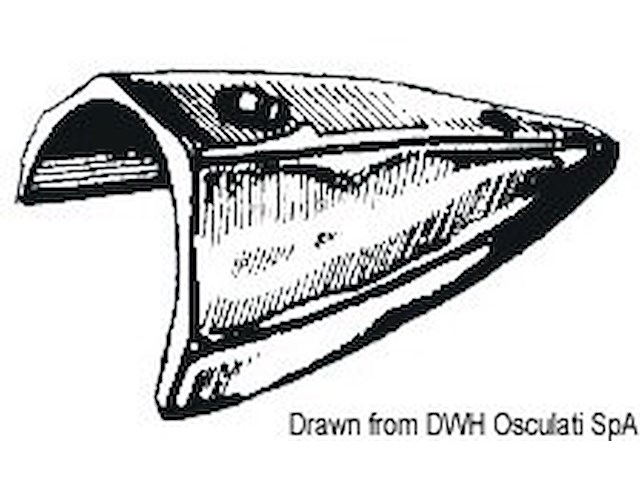 Terminale parabordo ottone cromato