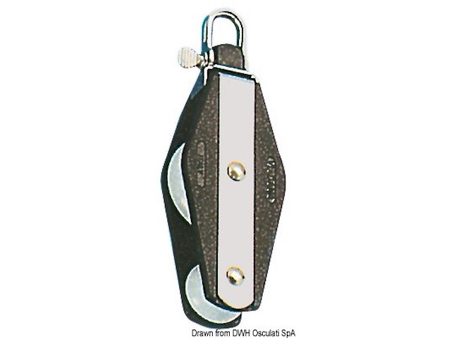 Bozzello Plastinox 2 pulegge violino 8x34