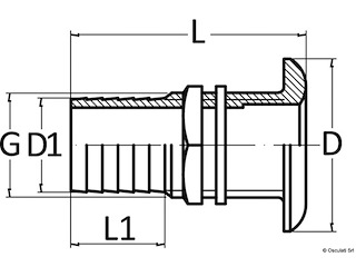 Scarico a mare ot. 2"1/2x70
