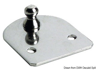 Piastrina piana sfera 10 mm compact