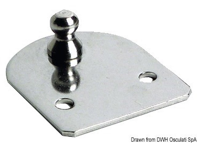 Piastrina piana sfera 10 mm compact