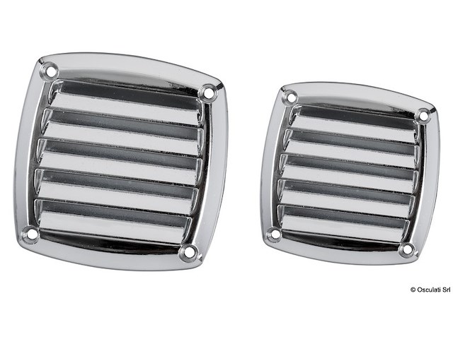 Griglia ABS 85x85 mm cromata