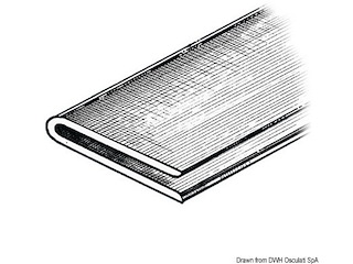 Profilo grigio chiaro RAL 7035 2x2x40 mm