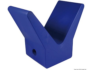 Fermaprua blu in gomma 105 x 67 x 124 mm