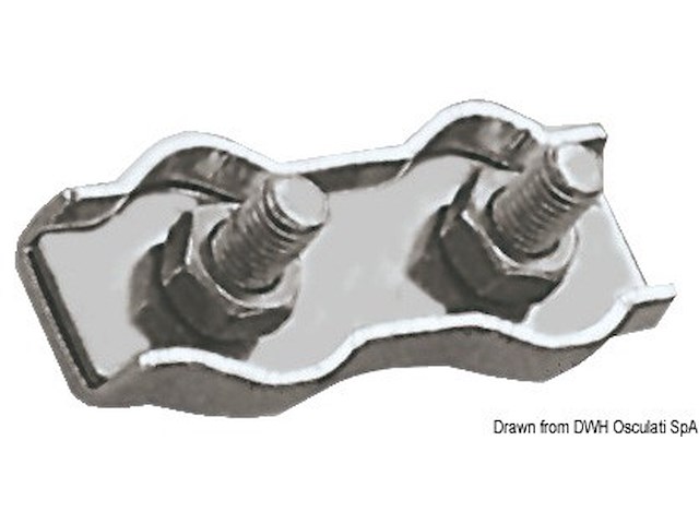 Morsetti inox doppi 8 mm