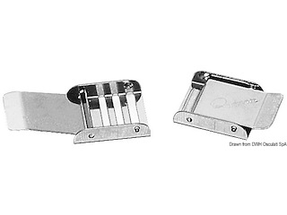 Fibbia inox x nastri mm 40