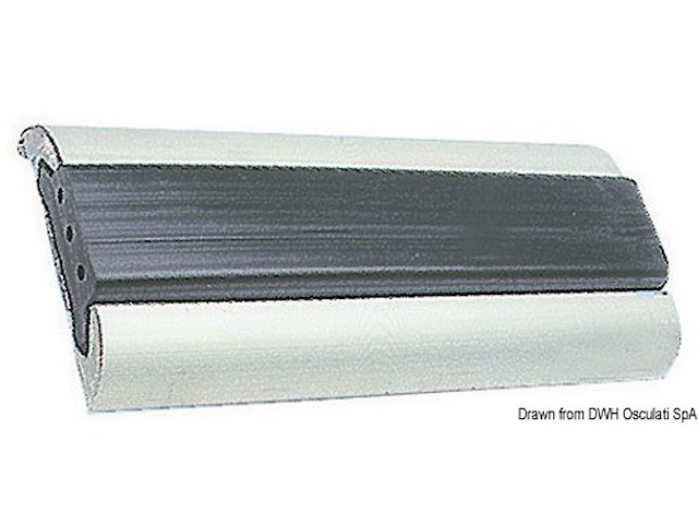 Profilo parabordo alluminio anodizzato 75 x 15 mm (barre da 6 m)