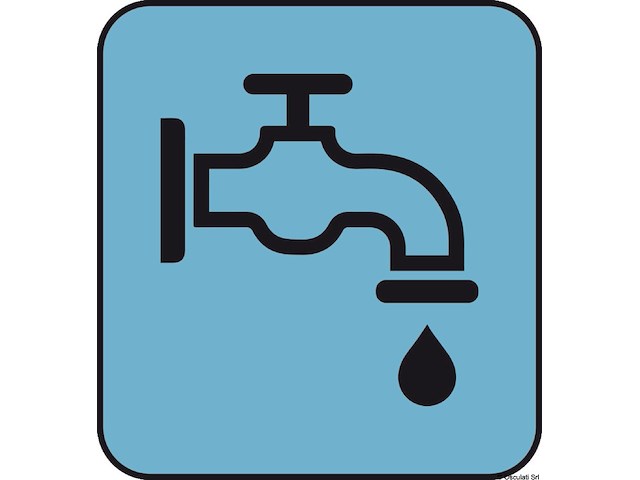 Adesivo carico acqua (foglio da 10 loghi) 25x27