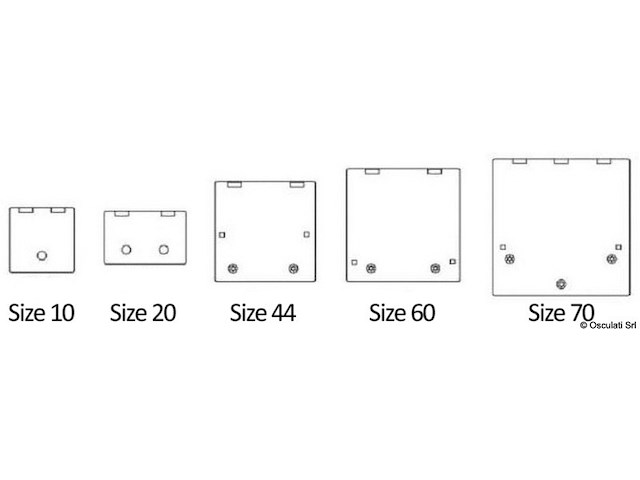 Protezione grigia passouomo Lewmar Flush size 44