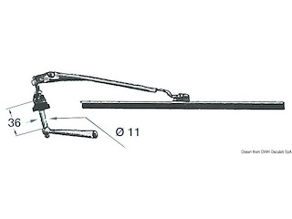 Tergicristallo a mano 280 mm