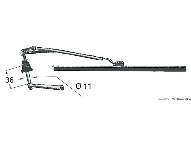 Tergicristallo a mano 280 mm
