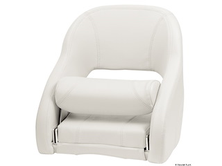 Sedile anatomico imbottito con Flip Up H52R bianco