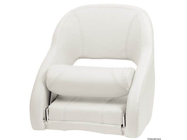 Sedile anatomico imbottito con Flip Up H52R bianco