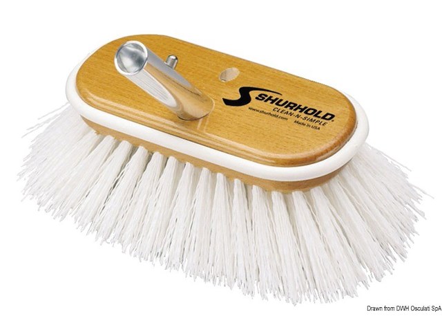 Spazzolone 6" fibre dure bianche