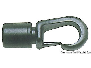 Gancio nylon a scatto 8 mm