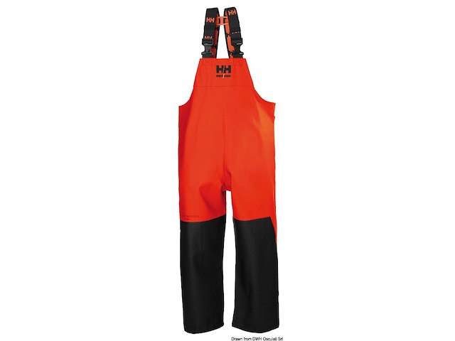 HH Storm Rain BIB arancio/nero 2XL