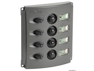 Pannello elettrico fusibili automatici doppio LED