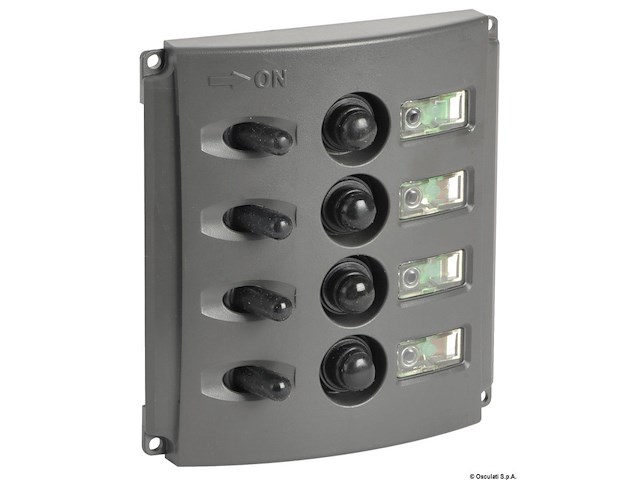 Pannello elettrico fusibili automatici doppio LED