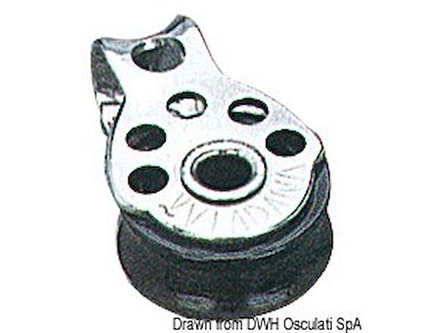 Microbozzello inox 1 puleggia 17x5