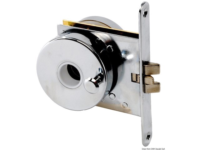 Serratura incasso ottone cromato