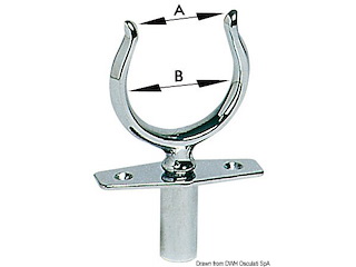 Scalmo ottone cromat a scatto 42 mm