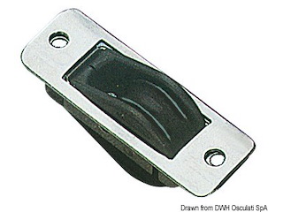 Bozzello inox incasso 1 puleggia 28x4