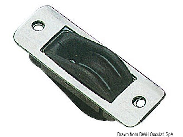 Bozzello inox incasso 1 puleggia 28x4