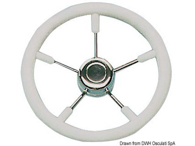 Volante mm 350 bianco