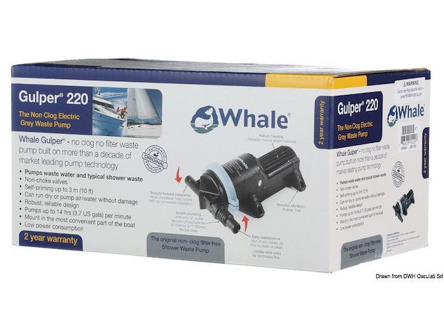 Pompa Whale Gulper 220 12V Retail