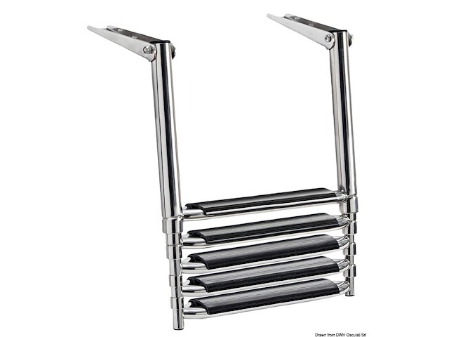 Scaletta telescopica BIG per plancetta 5 gradini