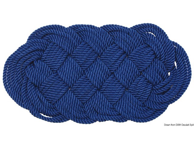 Zerbino nylon 60 x 32 cm blu
