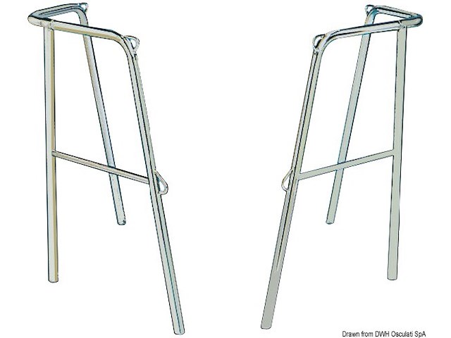 Pulpito poppa inox 40x43x60 cm 2 parti