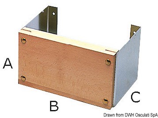 Supporto inox fissaggio a parete 12 HP