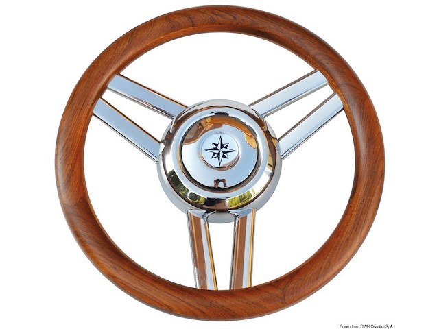 Volante Magnifico 3 razze Ø mm 350 teak