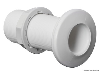 Scarico a mare plastica 1" 1/4