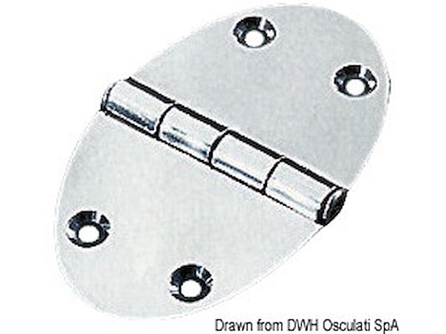 Cerniera 56x90mm 2mm viti