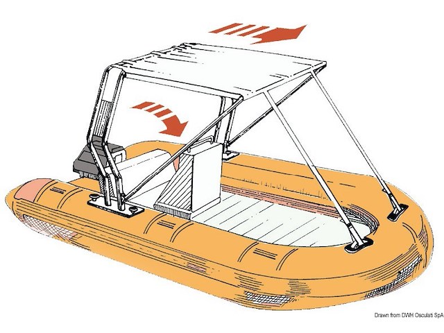 Tendina blu poppa 130 x 155 cm